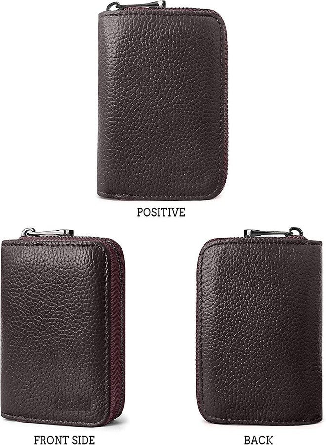 Brajin Blocking Brown Genuine Leather Wallet for Men with ATM Card & Coin Zipper | Bi-Fold Wallet | Men's Wallet Purse - Image 3